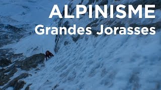 Grandes Jorasses Face Nord La Belle Hélène Pointe Hélène Chamonix MontBlanc montagne alpinisme [upl. by Hahsia]