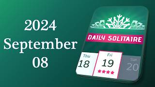 Daily Challenge Solitaire Solution 2024 September 08 [upl. by Adnolohs]