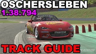 iRacing Mazda MX5 Oschersleben  Track Guide  Hotlap [upl. by Violeta667]