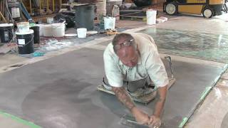 Concrete Resurfacing  Skimcoat Overlay Application [upl. by Rowland]