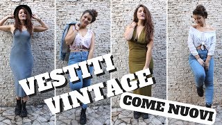 RICICLO CREATIVO ABITI USATI VINTAGE THRIFT HAUL [upl. by Ardath]