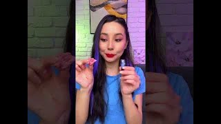 Edible Chewing Gum lipstick 💄😅 candy hacks [upl. by Kerad98]