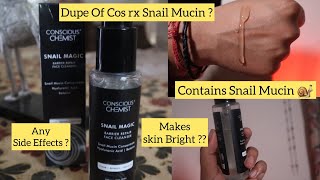 Conscious Chemist Snail Magic Face Wash Review  Conscious Chemist Snail Mucin Face Wash [upl. by Yrrat]