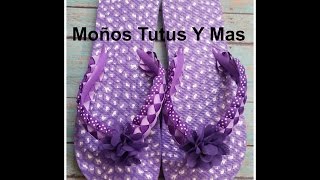 SANDALIAS CON CINTAS TRENZADAS Paso a Paso WOVEN FLIP FLOP SANDALS Tutorial DIY How To Video 03 [upl. by Desmond]