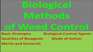 Biological Methods of Weed Control [upl. by Winser]