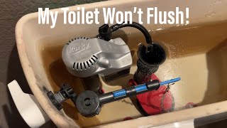 Toilet Won’t Flush Fix [upl. by Primaveria]