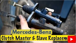 how to change Mercedes clutch cylinder Mercedes Benz gear clutch cylinder replacement [upl. by Couture]