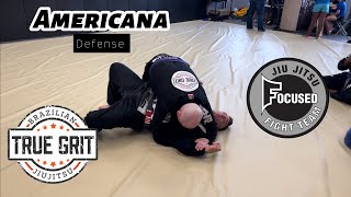 BJJ  Americana Defense [upl. by Litch]