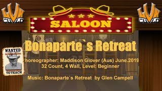 Linedance  Bonaparte´s Retreat  Teach amp Demo [upl. by Aciraa826]