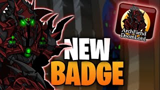 NEW Badge for the ArchFiend DoomLord in AQWorlds [upl. by Nunes493]