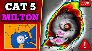 🔴 BREAKING Major Hurricane Milton Update  Catastrophic Impacts In Florida  24 Hours Till Landfall [upl. by Aynatahs]