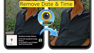 How to remove date and time from photos in gps map camera  Geotag Remove Kaise kare [upl. by Na]