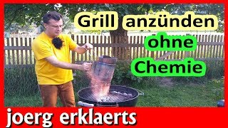 Kommt der beste Anzündkamin von Rösle  Grill anzünden natürlich ohne Chemie Tutorial Nr183 [upl. by Ecital]