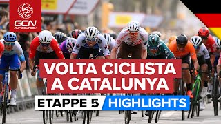 Volta A Catalunya 2022 Etappe 5 Highlights [upl. by Htebizile]