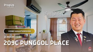 209C Punggol Place 2Room HDB Place Video Walkthrough  Agent Shahid [upl. by Orazio]