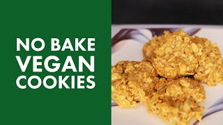 No Bake Vegan Cookies  Easy Vegan Recipes For Beginners [upl. by Namrak]