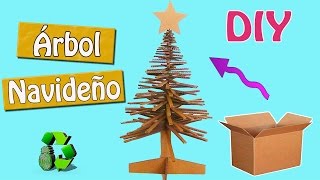 Como hacer Árbol de Navidad con cartón Reciclaje Ecobrisa [upl. by Lenahc]