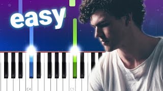 Vance Joy  Riptide 100 EASY PIANO TUTORIAL [upl. by Hafirahs480]