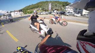 RIDE IN COMPANY 2  HM DERAPAGE  VALENTI SM 50  BETA RR  WHEELIES  FRIENDS  FUN [upl. by Moina]