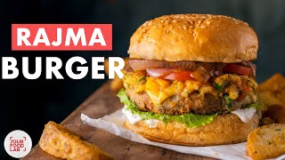 Veg Burger with Rajma Patty  Healthy Burger Recipe Mango Salsa  Chef Sanjyot Keer [upl. by Atikat]