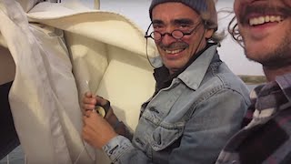 Mending Sails Sailing La Vagabonde  Ep 5 [upl. by Ysnil716]