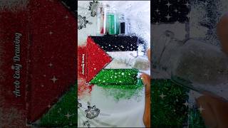 رسمت أعلام الدول العربية كلها💪😁منى بتلون الاعلام😍صوتولنا اول كومنت رسم palestine makeuptutorial [upl. by Tnecillim]