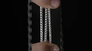 3mm Prism Cut Franco Chain in SILVER jewelry [upl. by Krystyna]