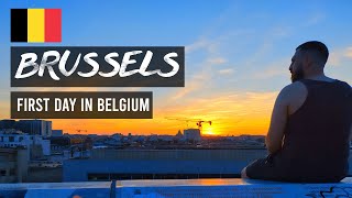 Exploring Brussels On My First Day In Belgium  Brussels Travel Vlog 🇧🇪 [upl. by Furlani]