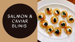 Easy Smoked Salmon and Caviar Blinis [upl. by Marya565]