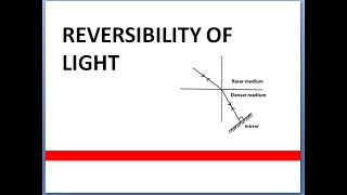 Reversibility of light  Class 10 [upl. by Melessa659]