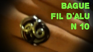 Tuto Bague en fil daluminium N°10 [upl. by Damour]