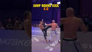 Jump Round kick 🥋 taekwondo wushu karate [upl. by Dobson]