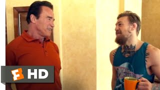 Conor McGregor Notorious 2017  Meeting Arnold Schwarzenegger Scene 210  Movieclips [upl. by Cassell655]