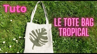 Coudre un tote bag tropical [upl. by Enaasiali]