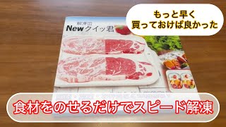 スピード解凍◇食材をのせるだけプレート◇杉山金属◇もっと早く買ってれば良かった◇解凍皿 [upl. by Dorothi71]