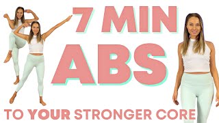 7 Minute Standing Abs Workout  Work your Waist Abs and Core  No Repeats amp No Equipment [upl. by Norry]