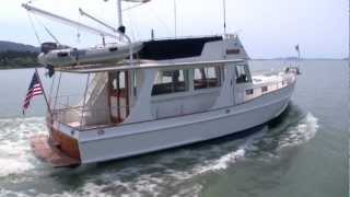 1998 Grand Banks 42 Europa trawler yacht cruising Bellingham Bay [upl. by Octavla164]