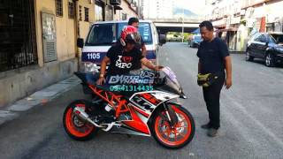 KTM RC 250 PowerTRONIC ECU Topspeed above 200kmh  Motodynamics Technology Malaysia [upl. by Froh]