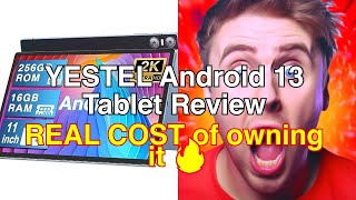 Yestel android 13 tablet review 11inch display 16gb ram 256gb rom [upl. by Darrin]