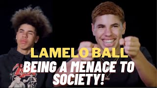 Lamelo Ball Being A Menace To Society For 6 Minutes Straight Lamelo Ball Funny Moments [upl. by Raynata]