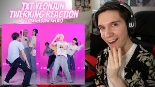 DANCER REACTS TO TXT  LOERLO♡ER Relay Dance [upl. by Nivra740]