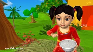 Little Miss Muffet  3D Animation English Nursery Rhyme for Children with lyrics [upl. by Worrell]