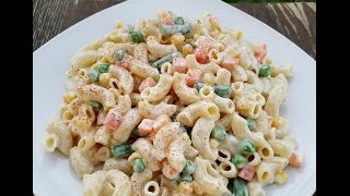 How to make a classic American Macaroni Salad recipe [upl. by Nosdivad513]