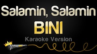 BINI  Salamin Salamin Karaoke Version [upl. by Gnaw]