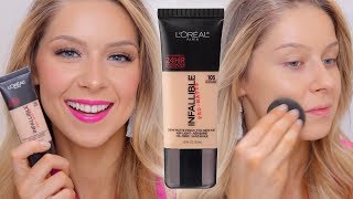 LOreal Infallible PRO MATTE Foundation Review [upl. by Lemaceon791]