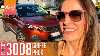 Peugeot 3008 Griffe Pack 16 Turbo THP 2020  Avaliação com Michelle J [upl. by Neelyt]