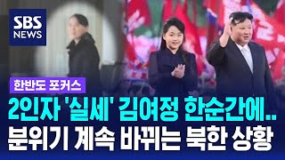 2인자 실세 김여정 한순간에…분위기 계속 바뀌는 북한 상황  SBS  한반도 포커스 [upl. by Josephina]