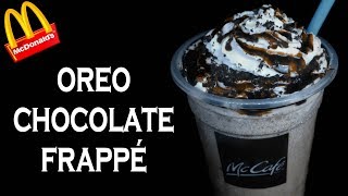 Make Oreo Chocolate Frappé like McDonalds McCafe  McDonalds Frappe Recipe  yummylicious [upl. by Riki]