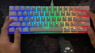 All Rk61 rgb color options [upl. by Balmuth]