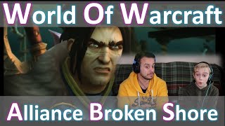 World of Warcraft Legion  Alliance Broken Shore  Cinematic Trailer  Reaction [upl. by Sinne]